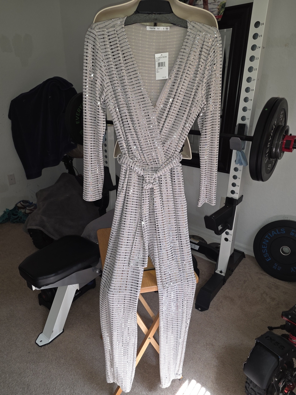 Fraiche by J Sequin Pantsuit NWT